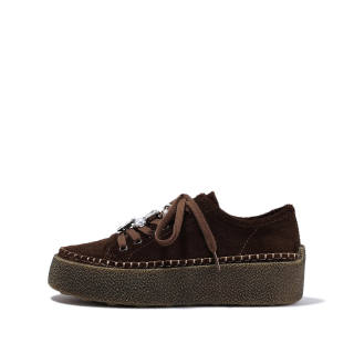SELAIYA Cow Split Leather Abrasion Resistant Abrasion Resistant Low top Casual Shoes Women's