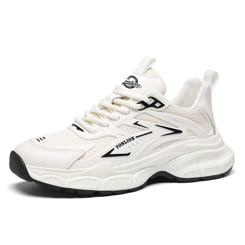 Tonlion Fabric Low top Casual Shoes Men's Ecru