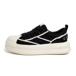 FED Fabric Low top Skateboard Shoes Men's Black