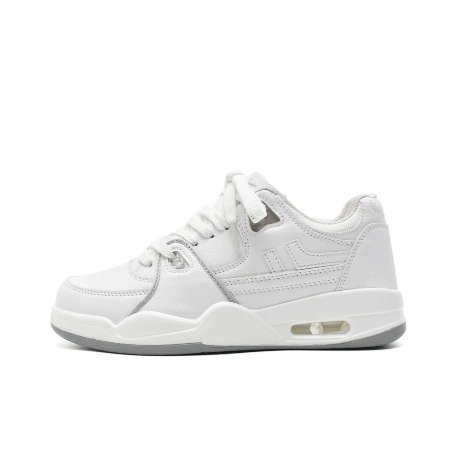 7 SEVFUN Classic Niche, Versatile Fashion Fleece Lined Low top Skateboard Shoes Unisex White