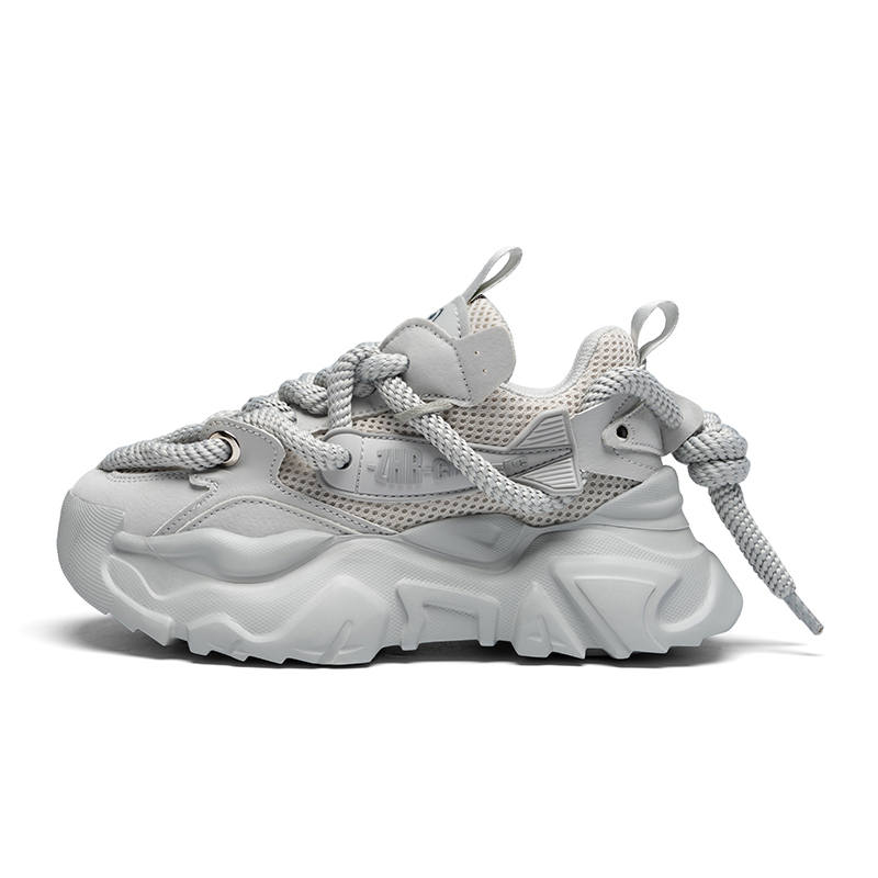 ZHR Flying Fish Model Cushioning Abrasion Resistant Height Increasing Low top Chunky Sneakers Unisex