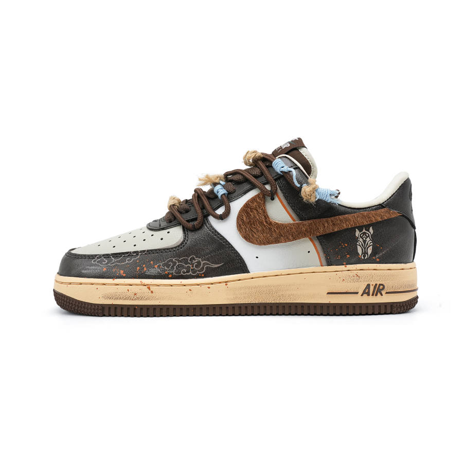 Nike Nike Air Force 1 The Finest Steed Among Men Abrasion Resistant Abrasion Resistant Low top Skateboard Shoes Unisex