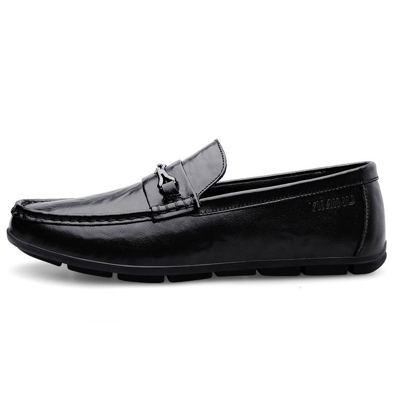YIMINU Men's Casual Shoes Men's Low Top Black