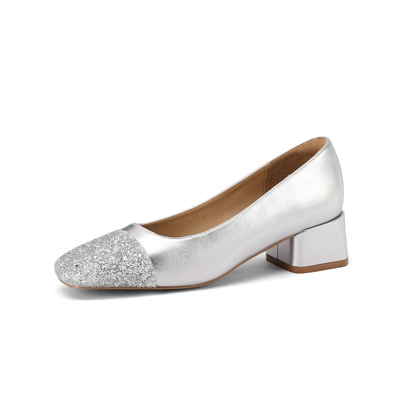 Mulinsen Block Heel High Heels 4cm Women's