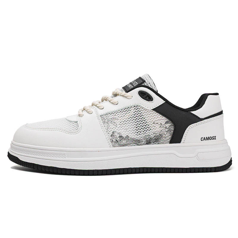 CAMOSI Pu Abrasion Resistant Abrasion Resistant Low top Skateboard Shoes Unisex