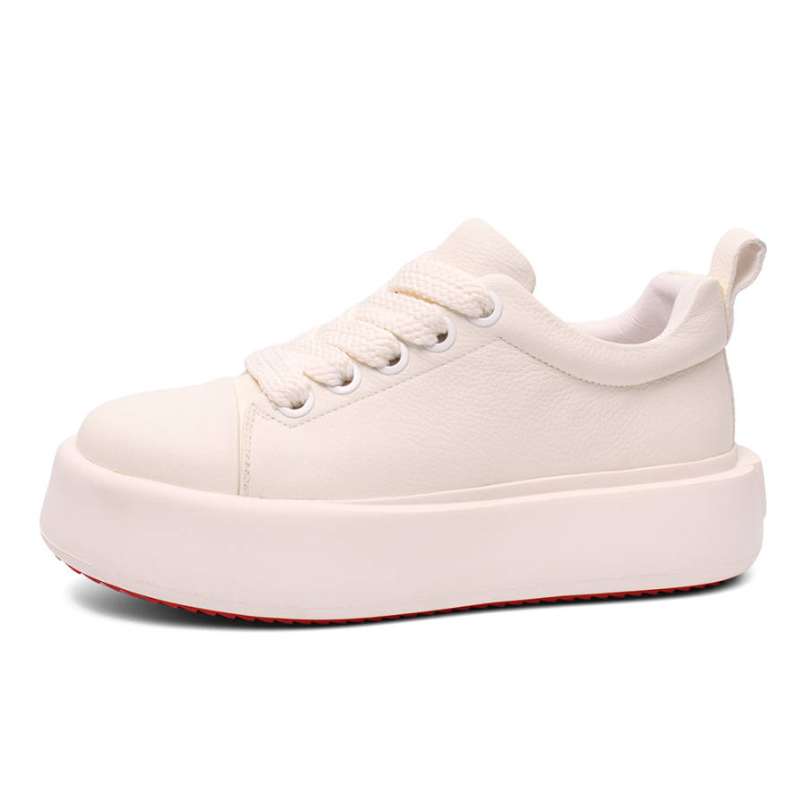 Daying Daying Top Grain Cow Leather Slip Resistant Height Increasing Slip Resistant Height Increasing Low top Skateboard Shoes