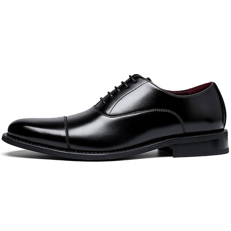 SHUPATE Dress Shoes Men's Low Top Black/Brown
