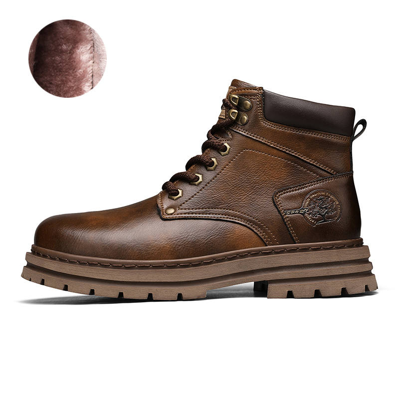 DAISHUTOU DAISHUTOU Microfiber Leather Short Combat Boots Unisex