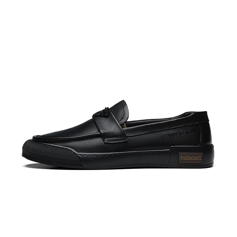 PARDASAUL Cow Leather Casual Shoes Men's Black