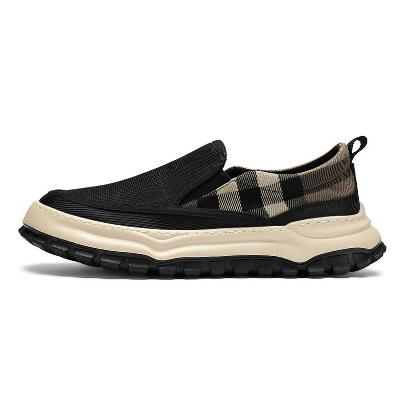 DAOTUSEN Mesh Cushioning Abrasion Resistant Cushioning, Wear Resistant Low top Casual Shoes Men's Black