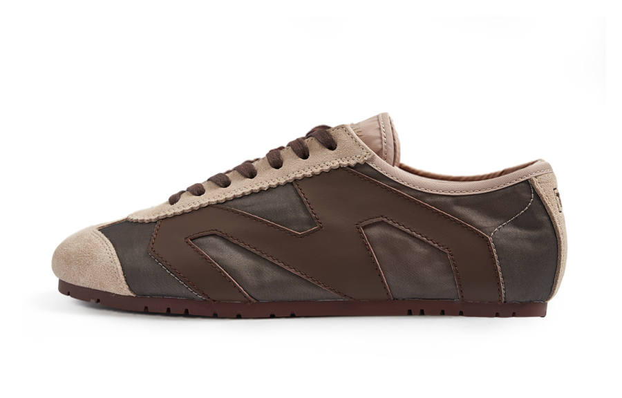 MINNETONKA KIKS x MINNETONKA Collaboration MS70 Thin Sole Shoes Cow Leather Low top Casual Shoes Women's Taipei Milk Tea
