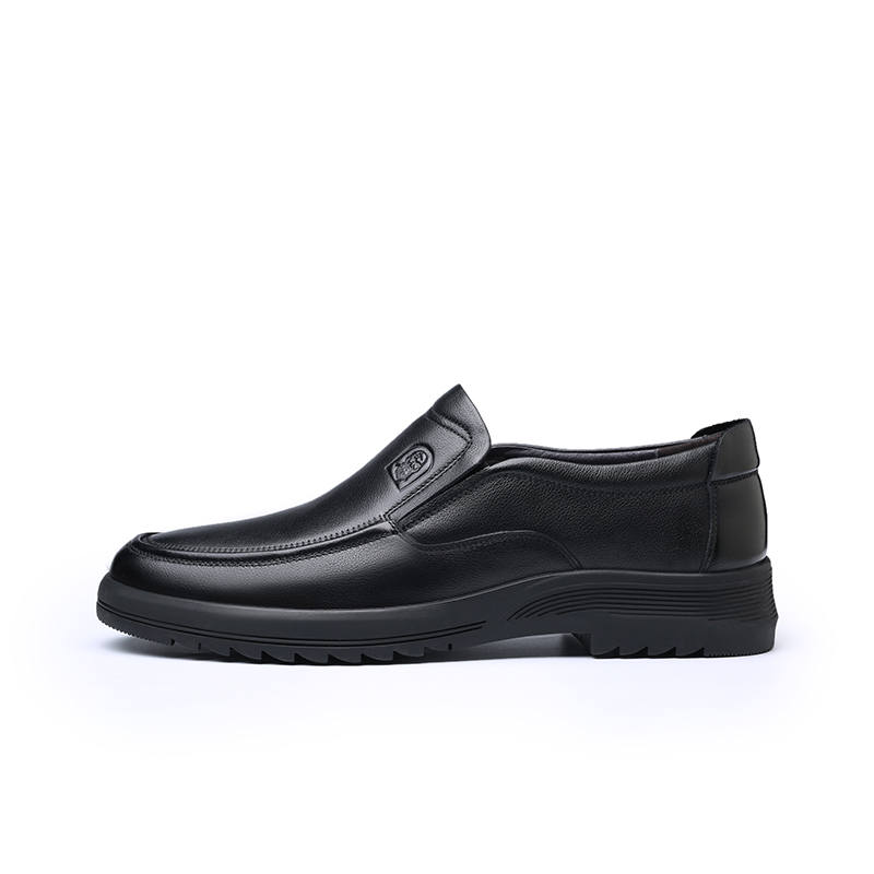 LAORENTOU Casual Leather Shoes Men's Low Top Brown/Black