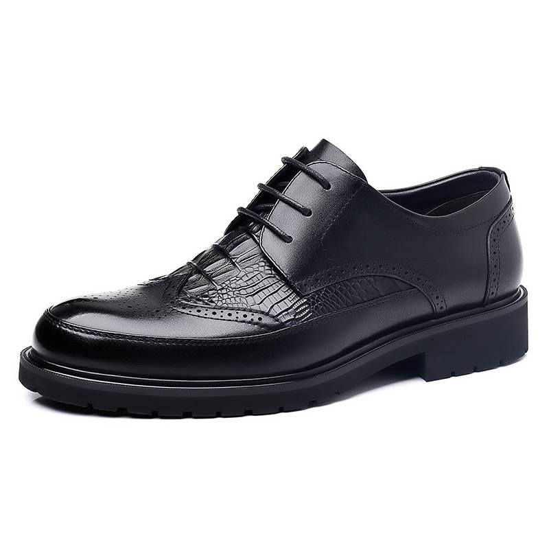 LUOMAIKE Dress Shoes Men's Low Top Black/Brown