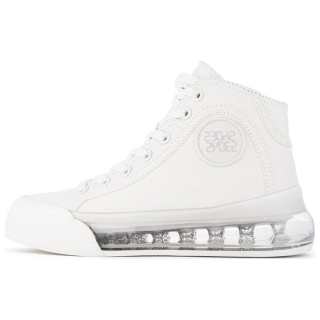 Shoes53045 Sneak'Air Hook and loop High top Casual Shoes Unisex White