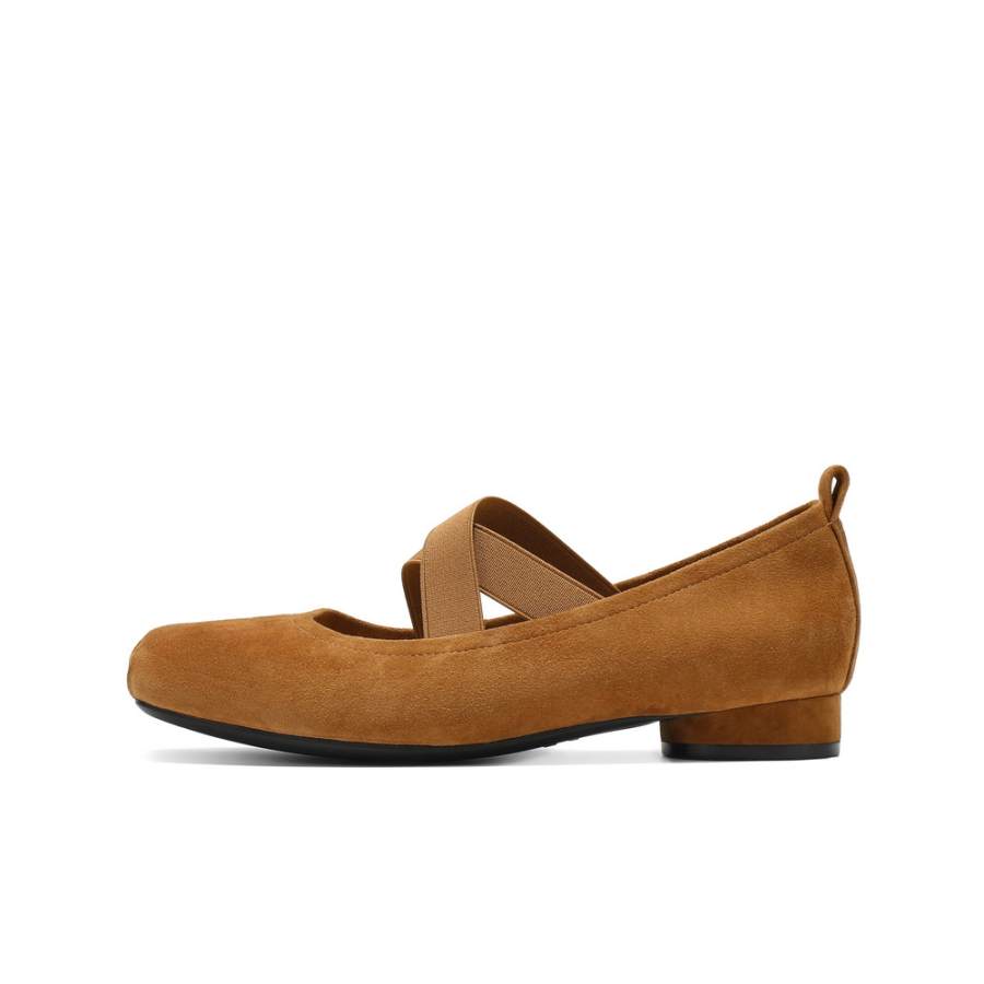 BELLE Textile, Pigskin Chunky Heel Mary Jane Shoes Women's