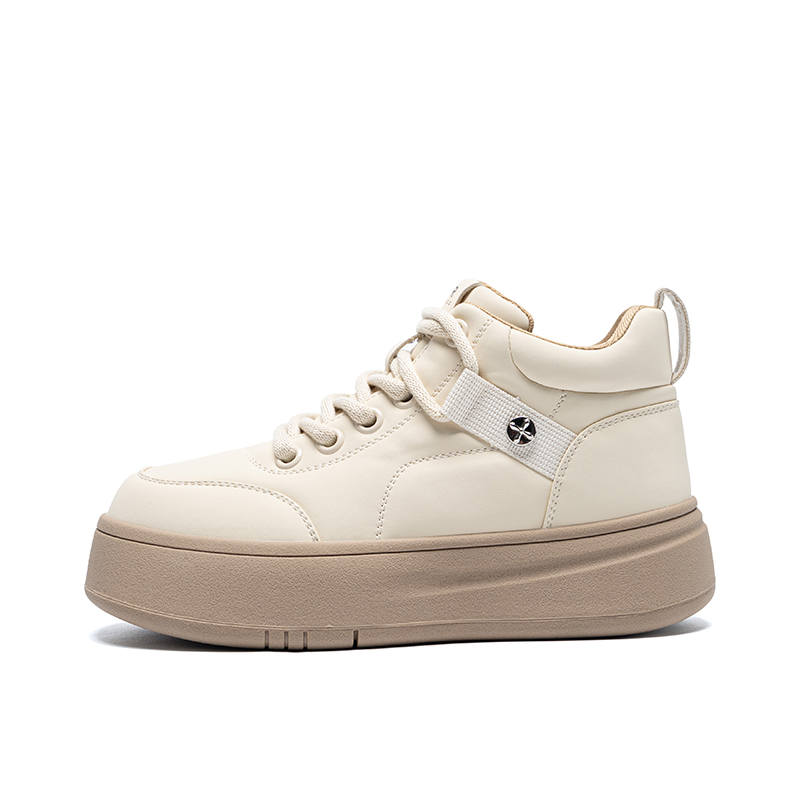 ZHR Puffy Shoes Coverage Slip Resistant Cushioning High top Skateboard Shoes Women's
