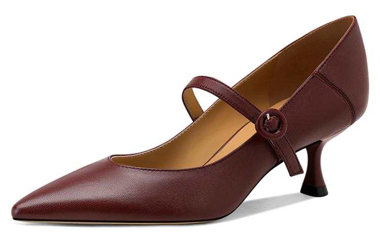JESSICA SOPHIA Sheepskin Slim Heel High Heels 5.5cm Women's