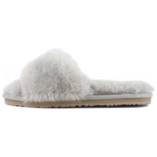 MOU Rubber Sole Slip Resistant Slide Slippers Women's Light Gray