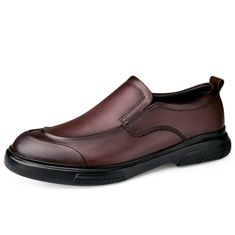 GONGNIULEITING Top Grain Cow Leather Casual Shoes Men's