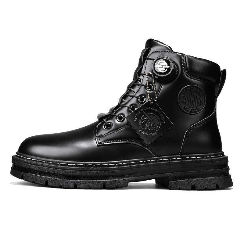 VAEL VAEL Combat Boots Men's Black/Yellow/Apricot
