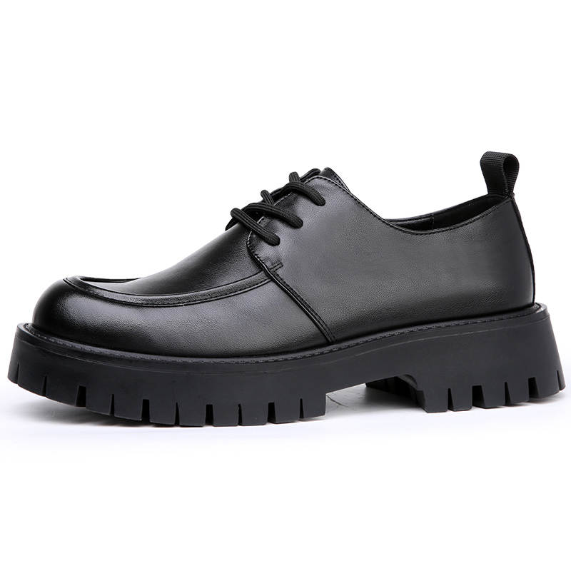 KACHILANG Cow Leather Casual Shoes Men's Black