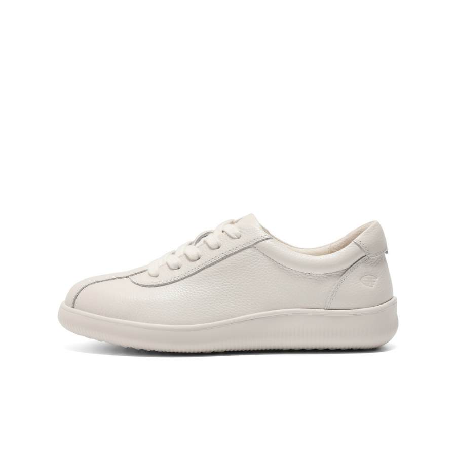 BELLE Cow Leather Abrasion Resistant Low top Casual Shoes Women's Ecru