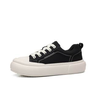 MAOQIXUN Slip Resistant Abrasion Resistant Slip Resistant Abrasion Resistant Low top Skateboard Shoes Men's Black