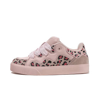 FERW Little Chubby Shoes, Cream Leopard Baby Thermal Low top Skateboard Shoes Unisex Pink
