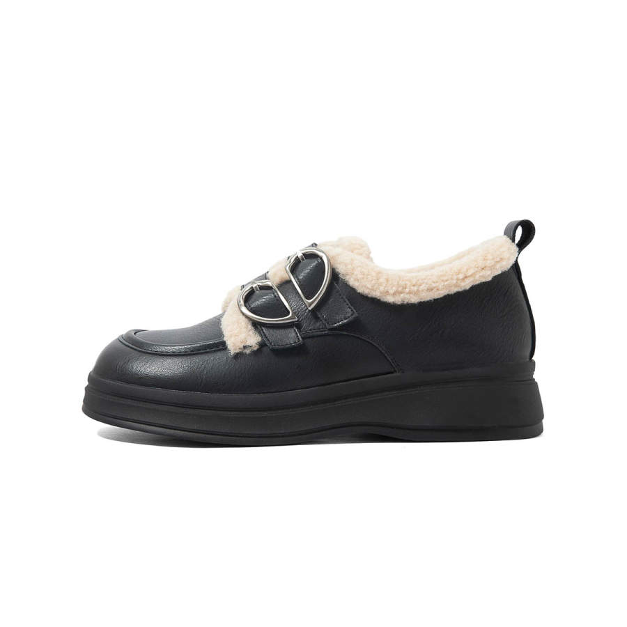 COMELY Warm Fleece Planet Collection Thermal Fleece Lined Plush English Style Snow Boots Women's