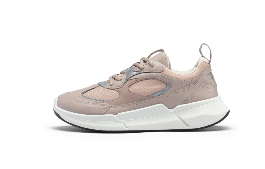 Ecco Biom 2.2 Low top Running Shoes Women's Gray Pink/Nude Pink