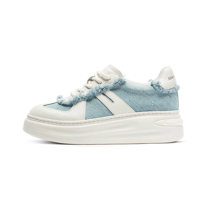 Coup De Foudre Fabric Height Increasing Height Increasing Low top Skateboard Shoes 5cm Women's