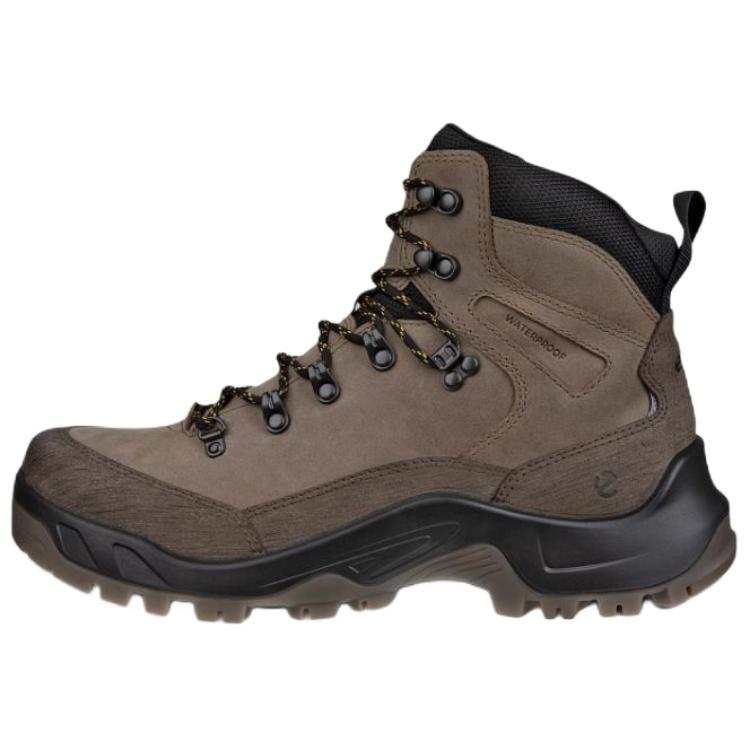 Ecco OFFROAD Nubuck Abrasion Resistant Short Outdoor Boots Men's Brown