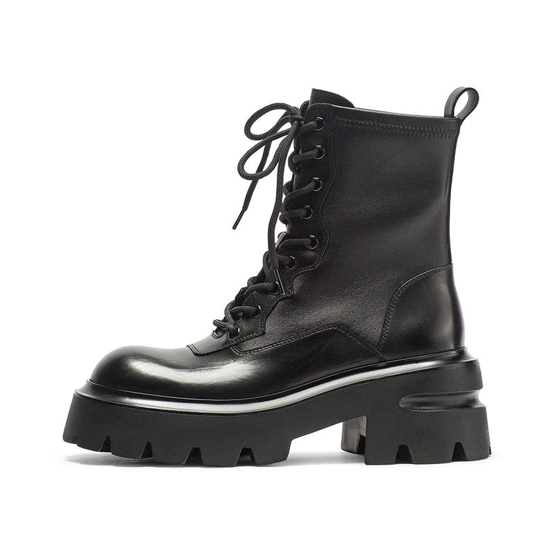 Coup De Foudre Short Combat Boots 7cm Women's