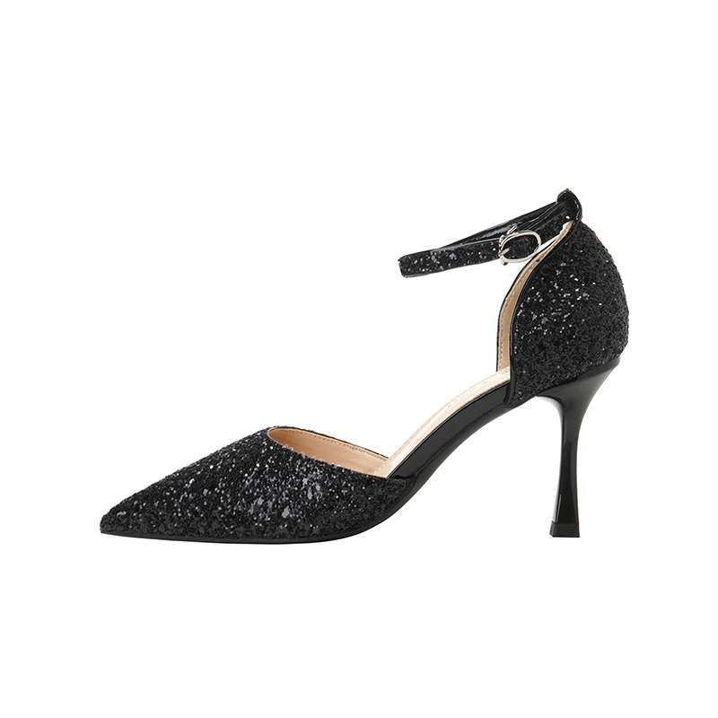 ZUOMILUO Pu Slim Heel High Heels Women's