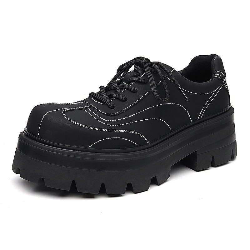 KAQIAODI Microfiber Leather Casual Shoes Men's Black