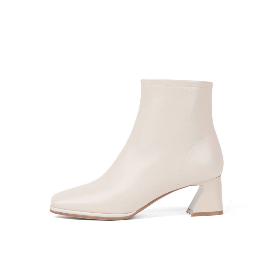 PT'SON PT'SON Ankle Boots Women's Black/White/Milk Tea