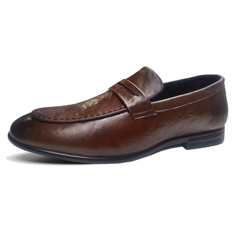 DAOTUSEN Men's Casual Shoes Men's Low Top Black Brown