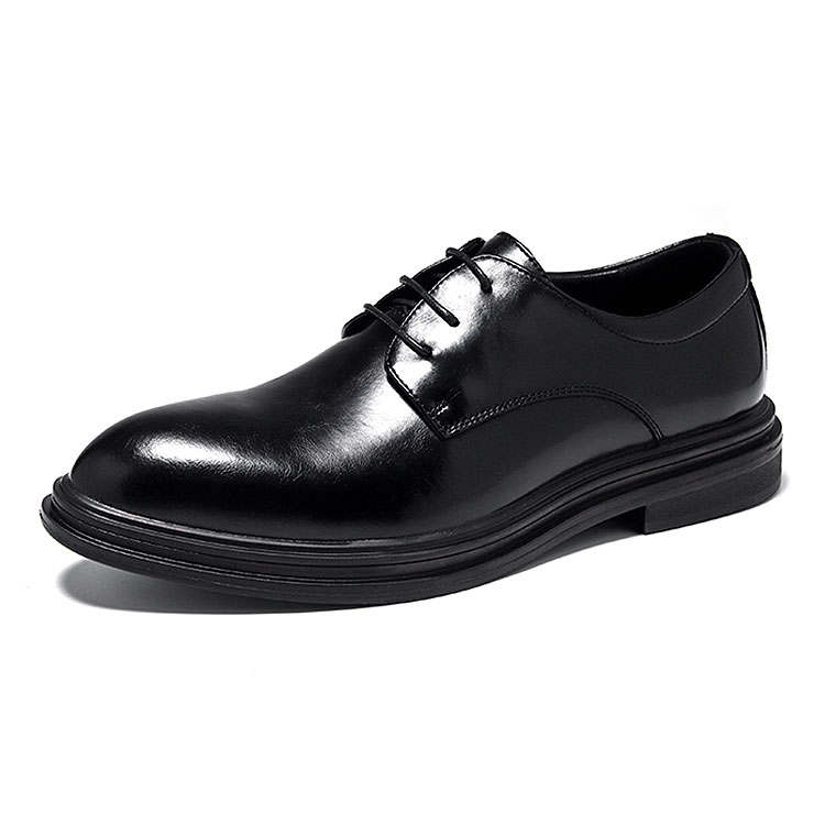 KAQIAODI Microfiber Leather Dress Shoes Men's Black