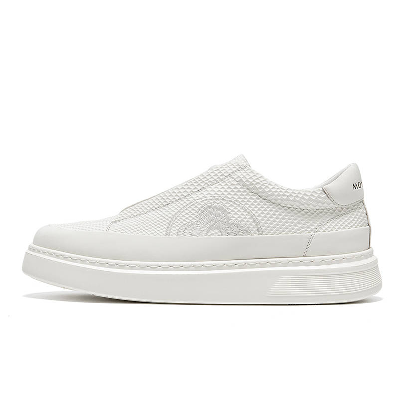 Montagut Cow Split Leather Low top Skateboard Shoes Men's