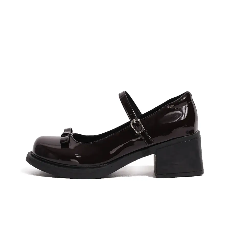 DAWEIJIA Pu Mary Jane Shoes Women's Gift Box Set