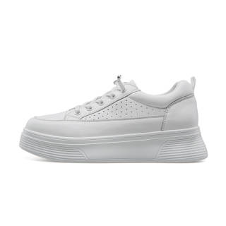 KANGNAI Synthetic Leather, Split Cow Leather Lightweight Breathable Height Increasing Low top Skateboard Shoes Women's