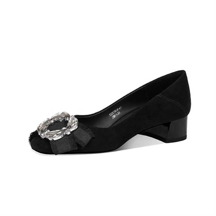 JESSICA SOPHIA Chunky Heel Fashion Apparel Shoes Casual Shoes 3cm Women's Black