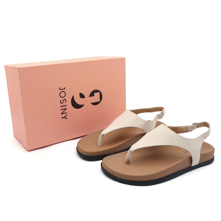 JOSINY Pu One Strap Sandals Women's Apricot