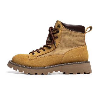 TH FABRICATE Cow Suede Crew Combat Boots Unisex