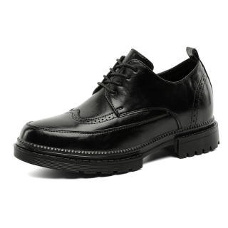 JETRAM Hidden Wedge 7 Cm Casual Shoes Men's Black