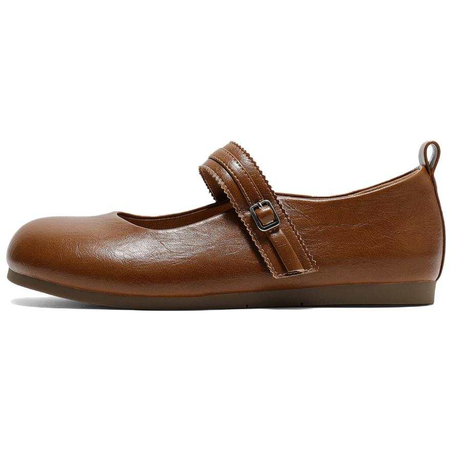 Senda Mary Jane Shoes Women's Brown, Ecru, Yellow