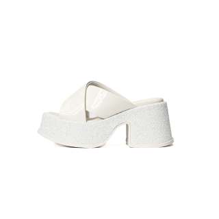 UanDi Slip Resistant Abrasion Resistant Slip Resistant Abrasion Resistant Slide Slippers Women's White Black
