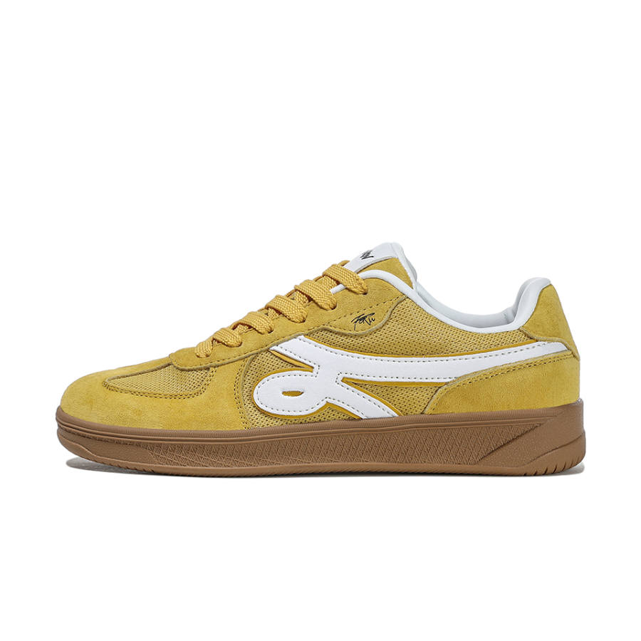 FERW Abrasion Resistant Lightweight Breathable Moisture Wicking Low top Skateboard Shoes Unisex Lemon Racing Yellow