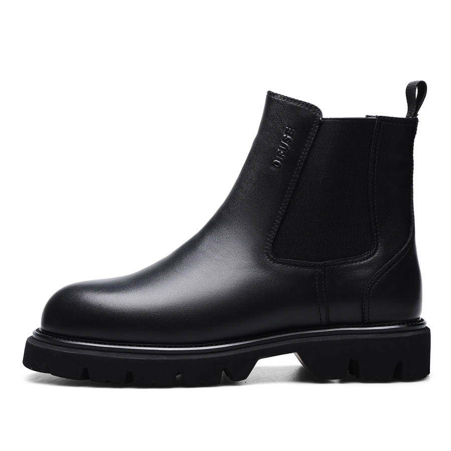 D:FUSE SCANDINAVIA D FUSE SCANDINAVIA Cow Leather Chelsea Boots Men's Black