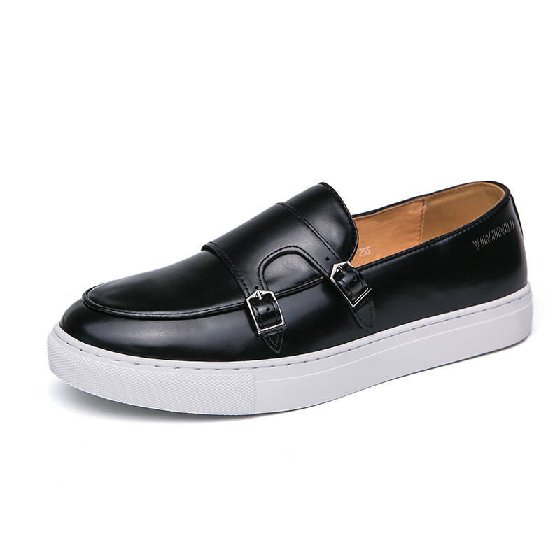 YIMINU Men's Casual Shoes Men's Low Top Black